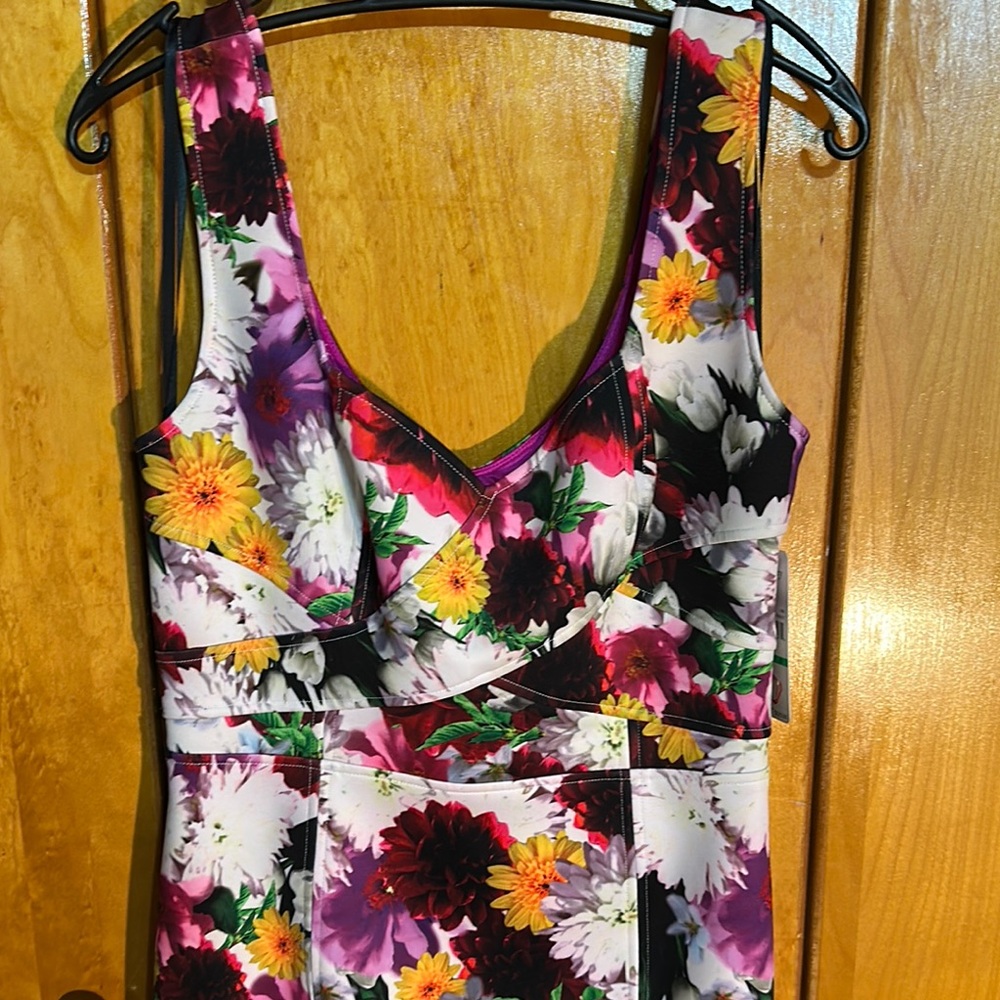 Purple Ruched Sleeveless Dress